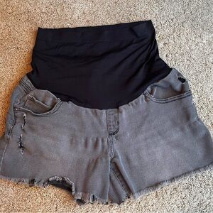 Maternity Sonoma Gray Jean Shorts